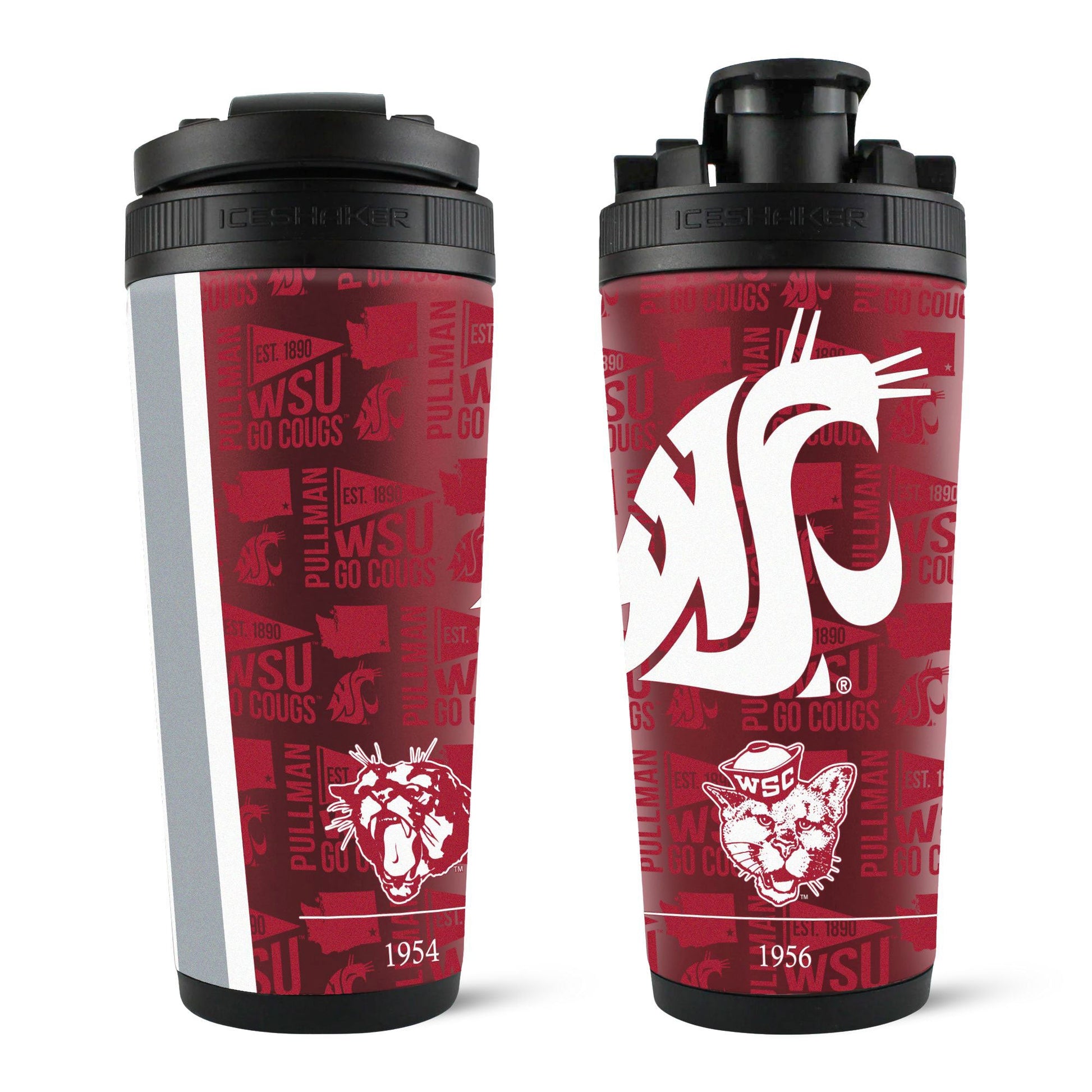 The College Vault - Washington State Cougars 4D Ice Shaker Cup Officially Licensed