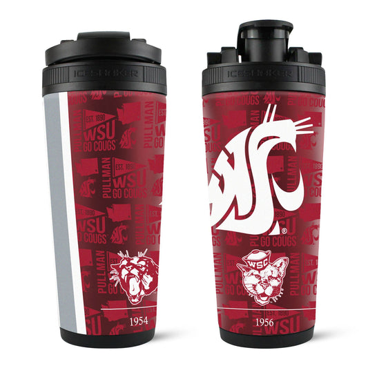 The College Vault - Washington State Cougars 4D Ice Shaker Cup Officially Licensed