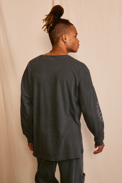 Grateful Dead Outliner Mens Long Sleeve Shirt Black