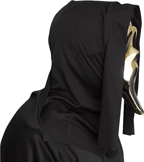 Fun World Scream Ghost Face Golden Metallic Character Costume Mask