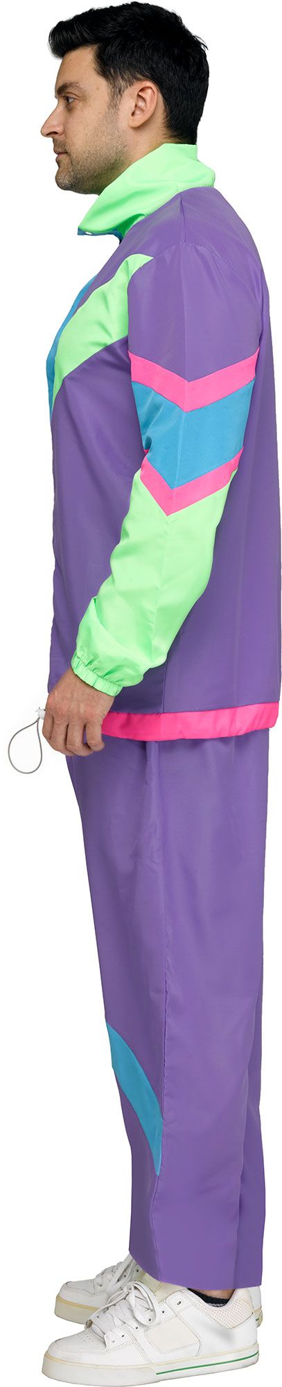 Hip 80's Retro Sweat Track Suit Adult Mens Costume Standard Size