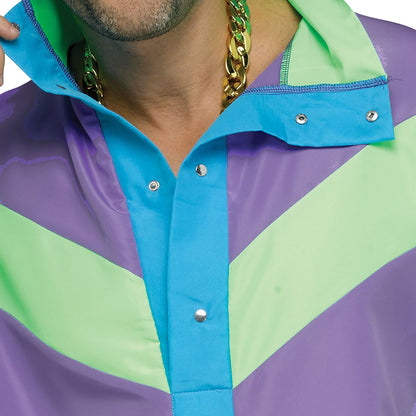 Hip 80's Retro Sweat Track Suit Adult Mens Costume Standard Size
