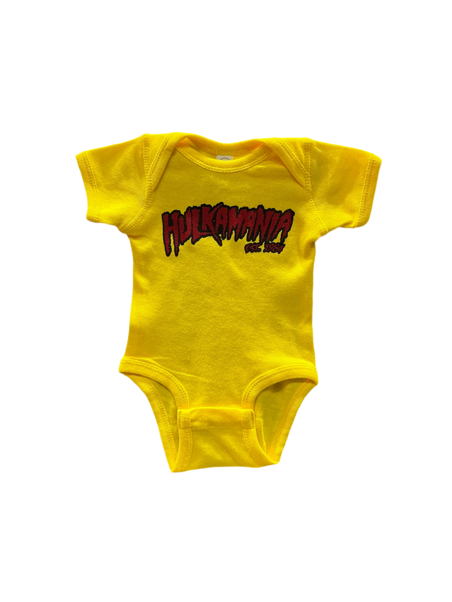 Hulkamania Infant Baby One Piece Romper Yellow