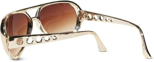 Gold Elvis Presley Novelty Eyewear Glasses Costume