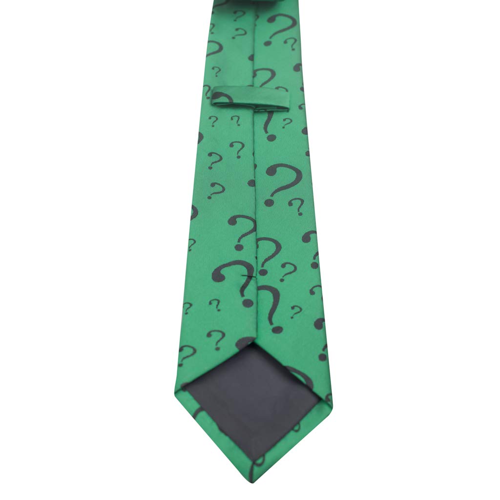 The Riddler Villain Tie Halloween Costume Accessory