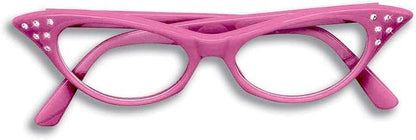 1950's Cat Eye Rhinestone Glasses Clear Lenses