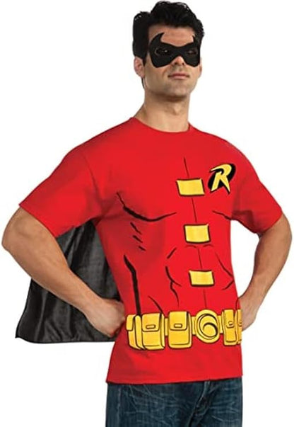 Robin T-Shirt With Cape And Mask DC Comics