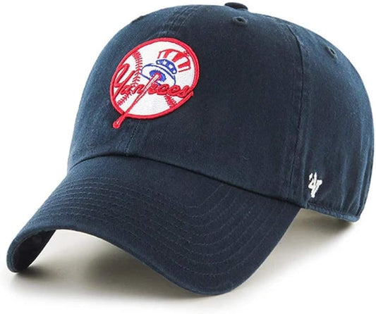 47 Brand MLB New York Yankees Clean Up Hat Adjustable Baseball Cap Navy