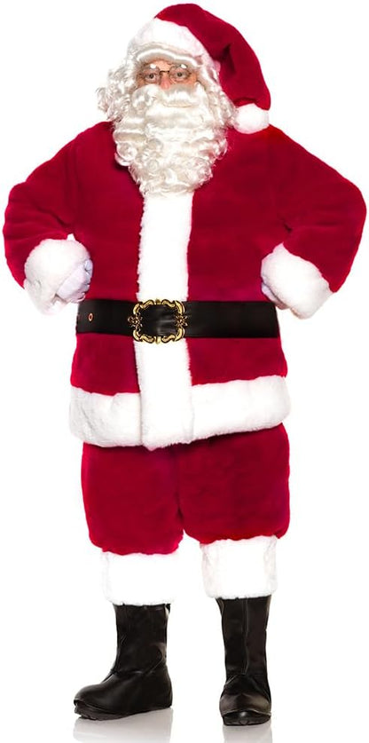 Luxurious Ultra Plush Professional Santa Claus Men's Costume