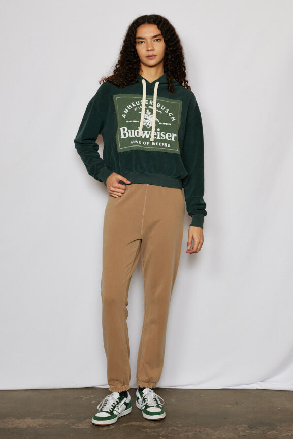 Budweiser King of Beers Sweatshirt Hoodie Green