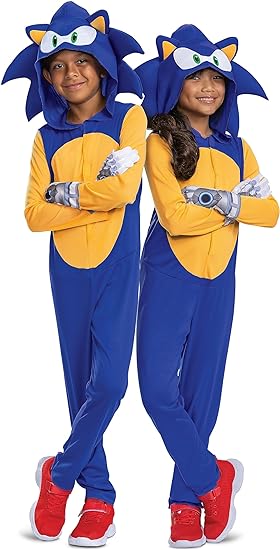 Sonic Prime the Hedgehog Movie Child Costume Large 10-12