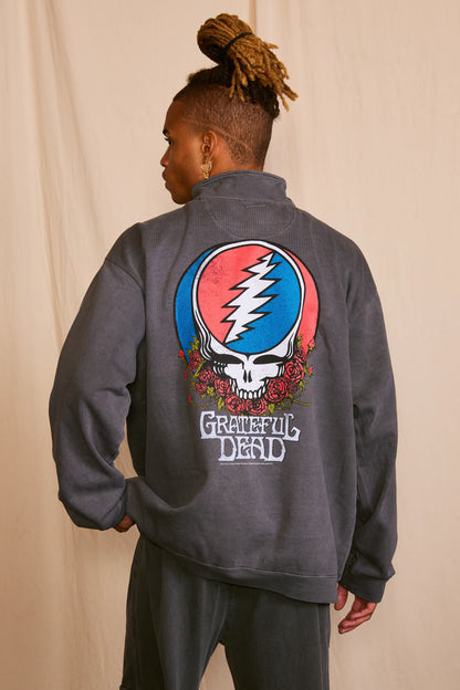 Grateful Dead Zip Mens Sweatshirt Vintage Black