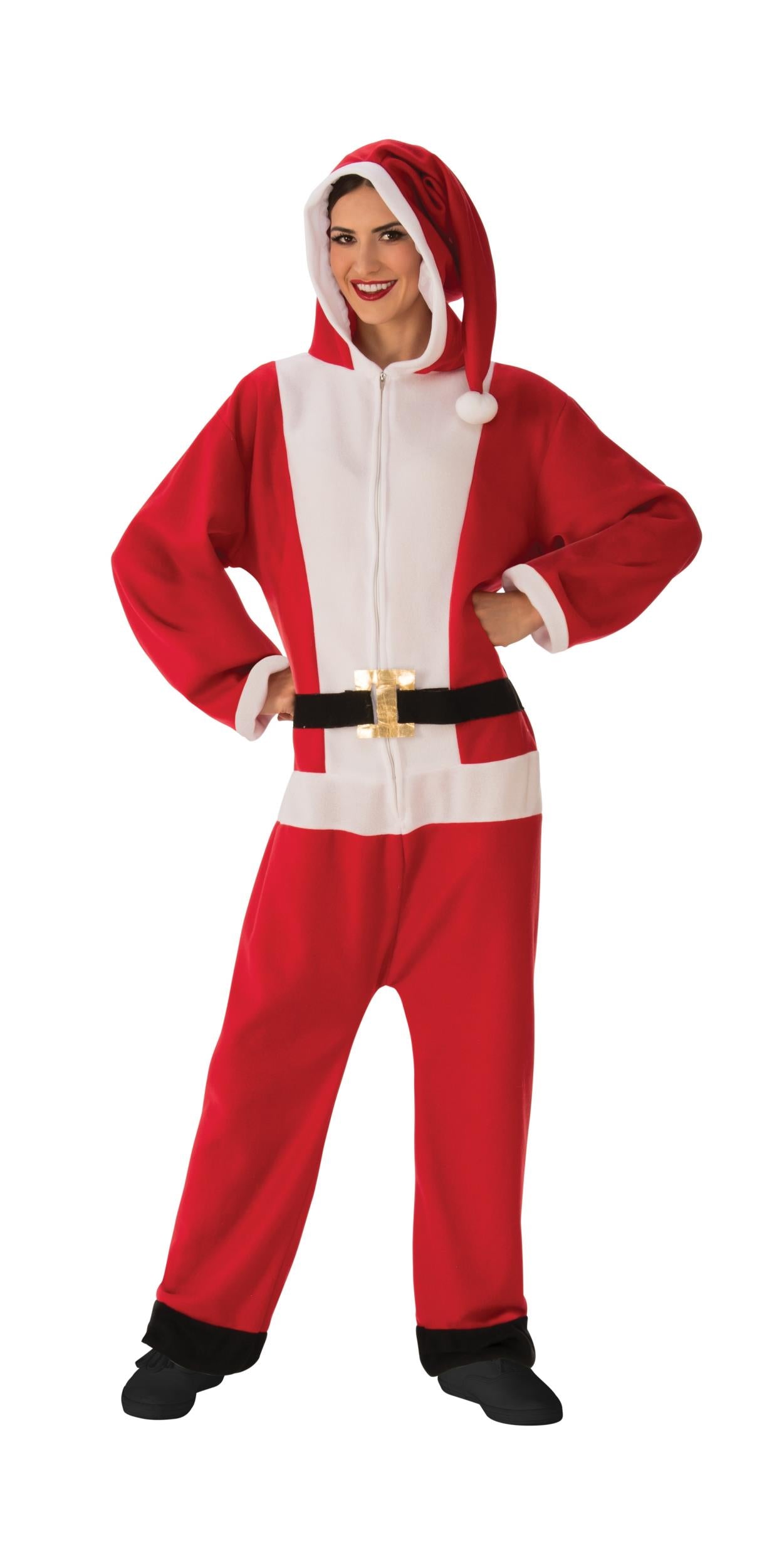 Santa Jumper Jumpsuit Pajama Costume Large