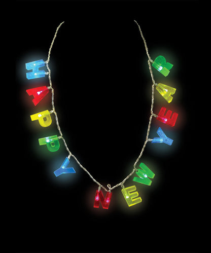 New Year Light Bulb Necklace