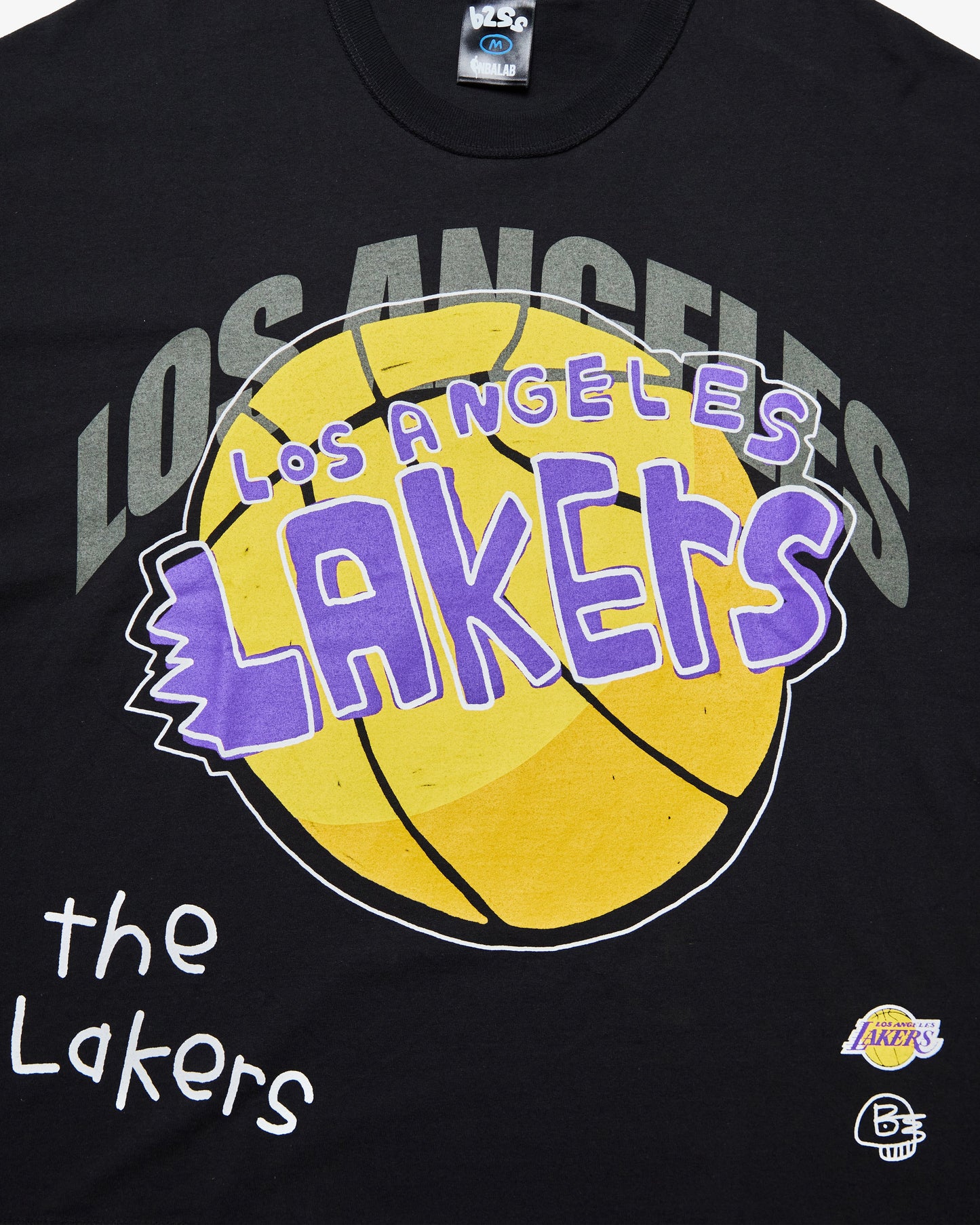 B2SS Los Angeles Lakers NBA Tee Mens T Shirt Black