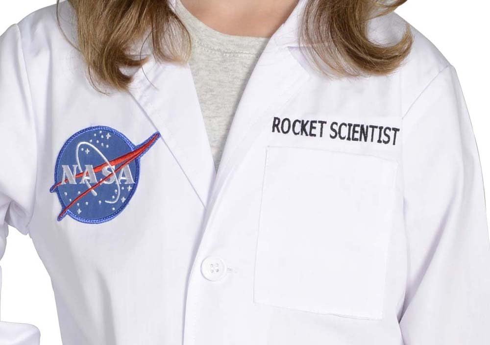 NASA Rocket Scientist Costume Lab Coat Size Small