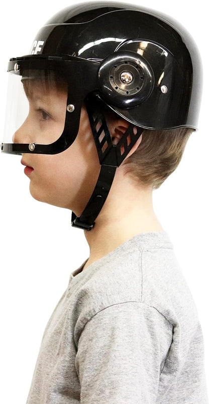 Jr Police Swat Helmet Child Adjustable Hat