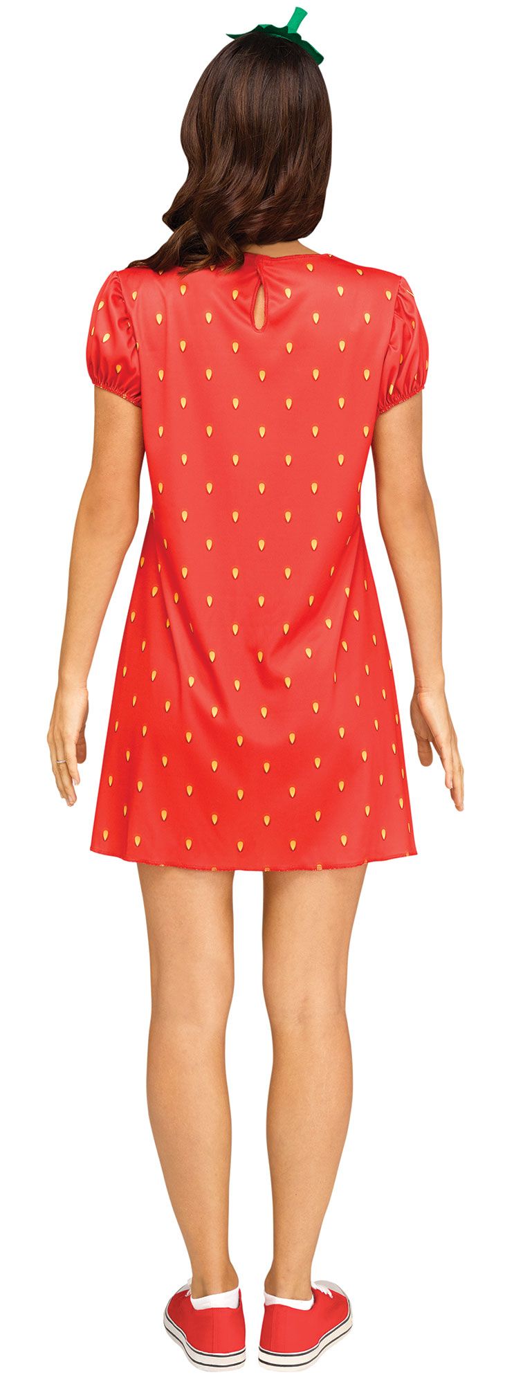 Strawberry Flirty Fruit Dress Adult Costume M/L 10-14