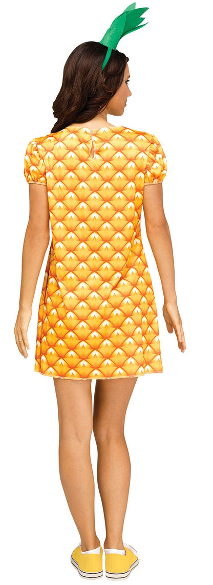 Pineapple Flirty Fruit Dress Adult Costume S/M 2-8