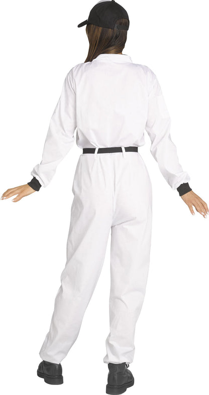 Astronaut NASA White Jumpsuit Adult Costume Small 4-6