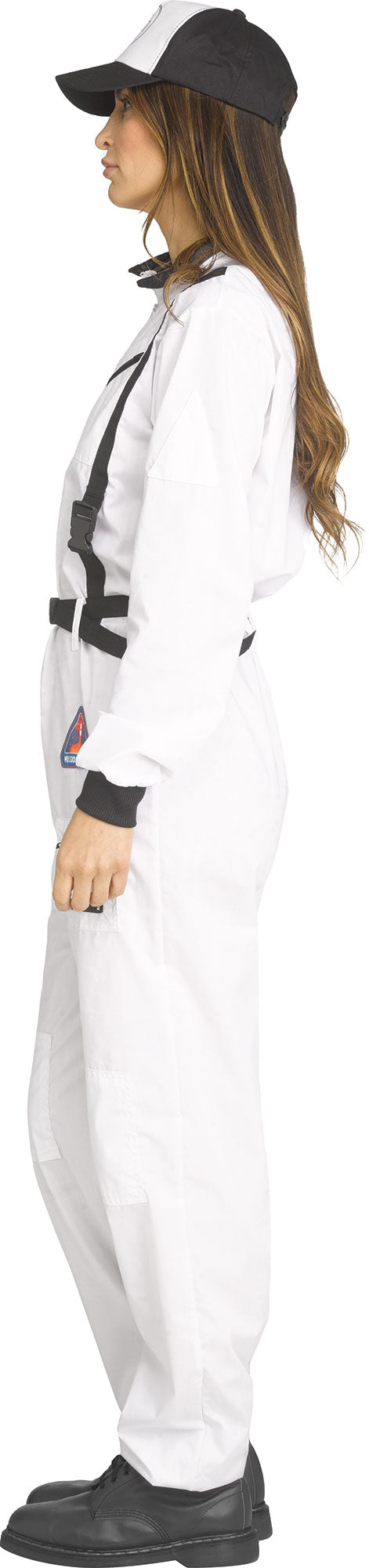 Astronaut NASA White Jumpsuit Adult Costume Large 12-14