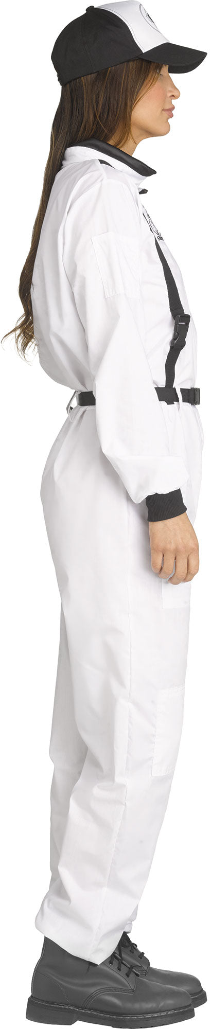 Astronaut NASA White Jumpsuit Adult Costume Medium 8-10