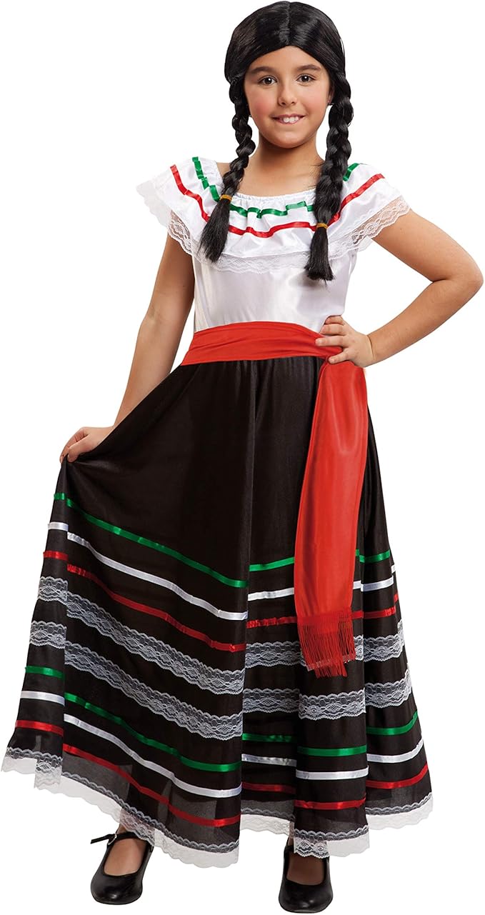Mexicana Senorita Spanish Girl Child Costume 5-6