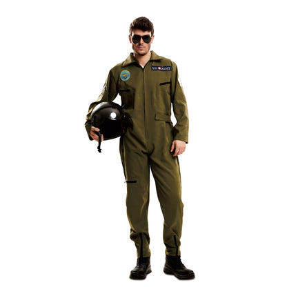 Top Gun Military Airforce Pilot Jumpsuit Adult Costume Small