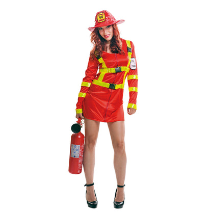 Sexy Firefighter Dress Adult Costume X-Large