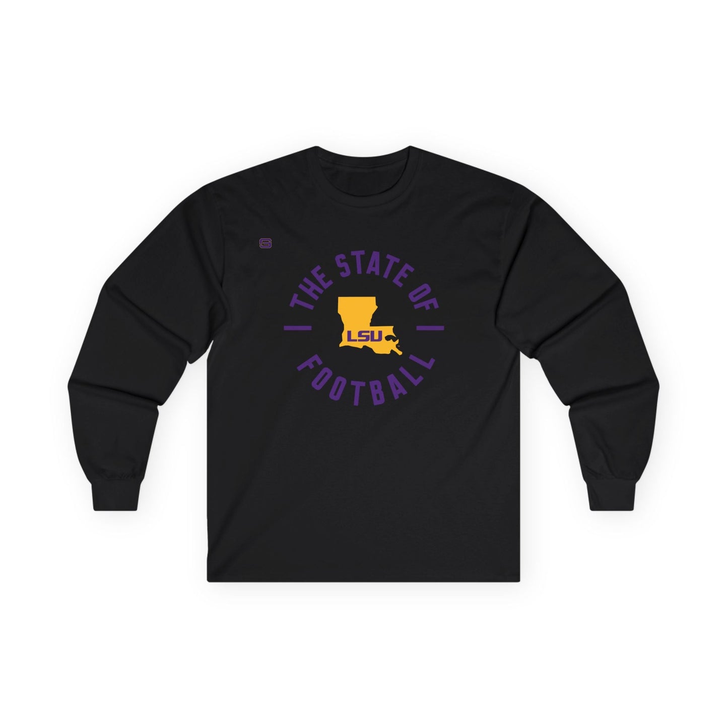 LSU Football State of Football Long Sleeve Shirt