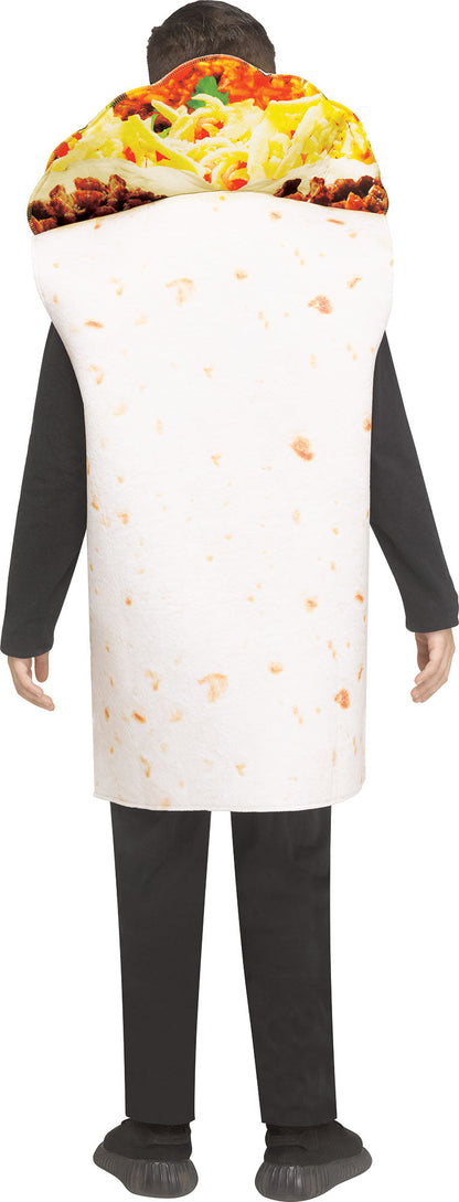 Festive Screen Print Burrito Child Mexican Food Costume