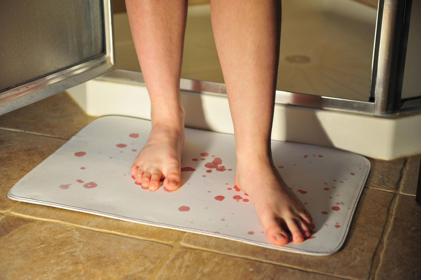 Bloody Bathroom Floor Mat Decoration