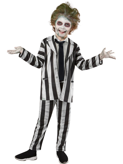 Beetlejuice Suit Kids Costume Size Medium 8-10