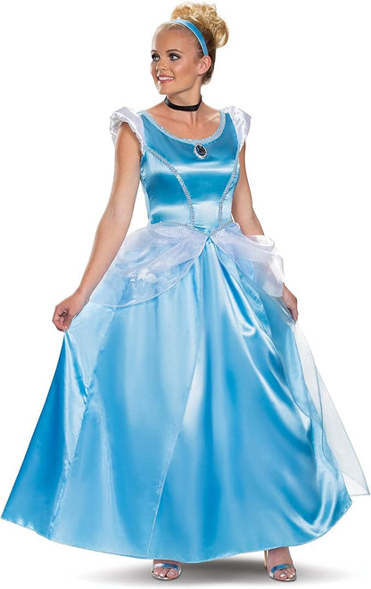 Cinderella Disney Deluxe Costume Dress for Women Large 12-14