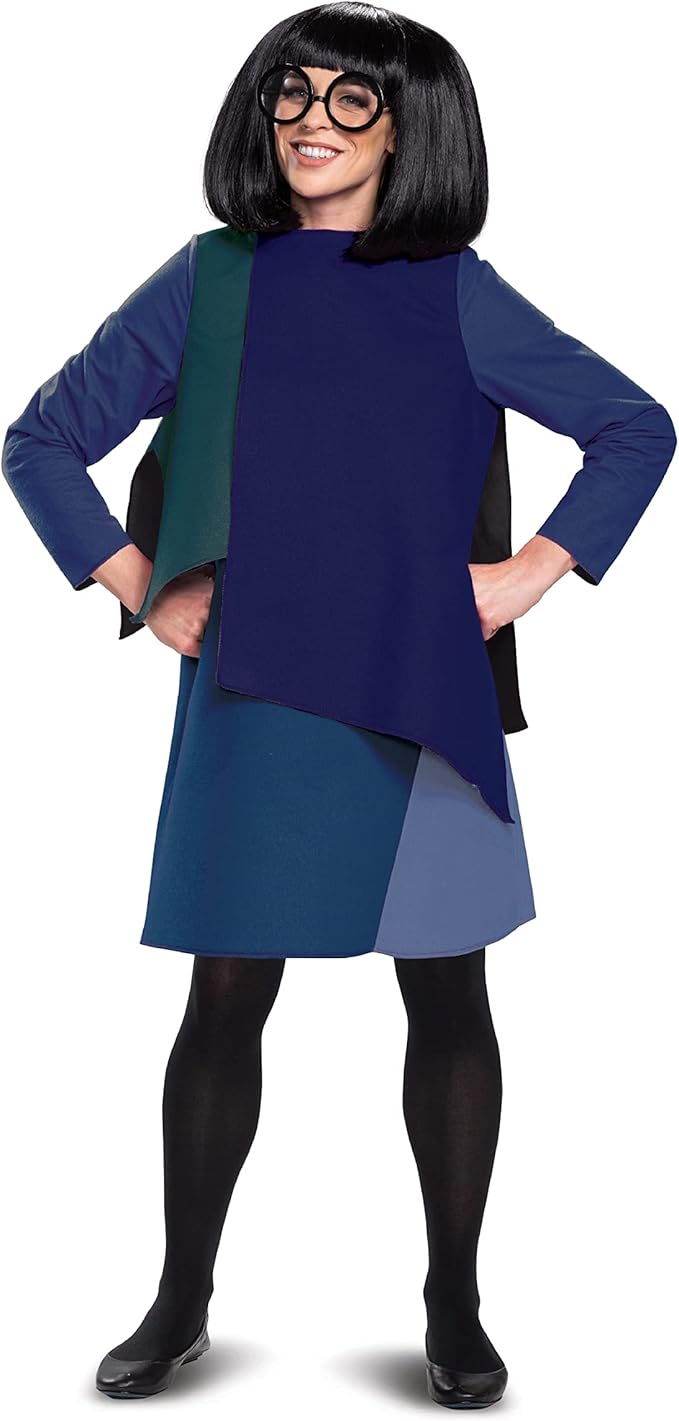 Edna Incredibles Deluxe Costume Dress for Women Small 4-6