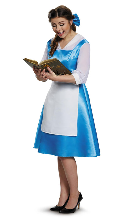 Disney Bell Blue Dress Beauty and the Beast Child Costume Size Large 10-12