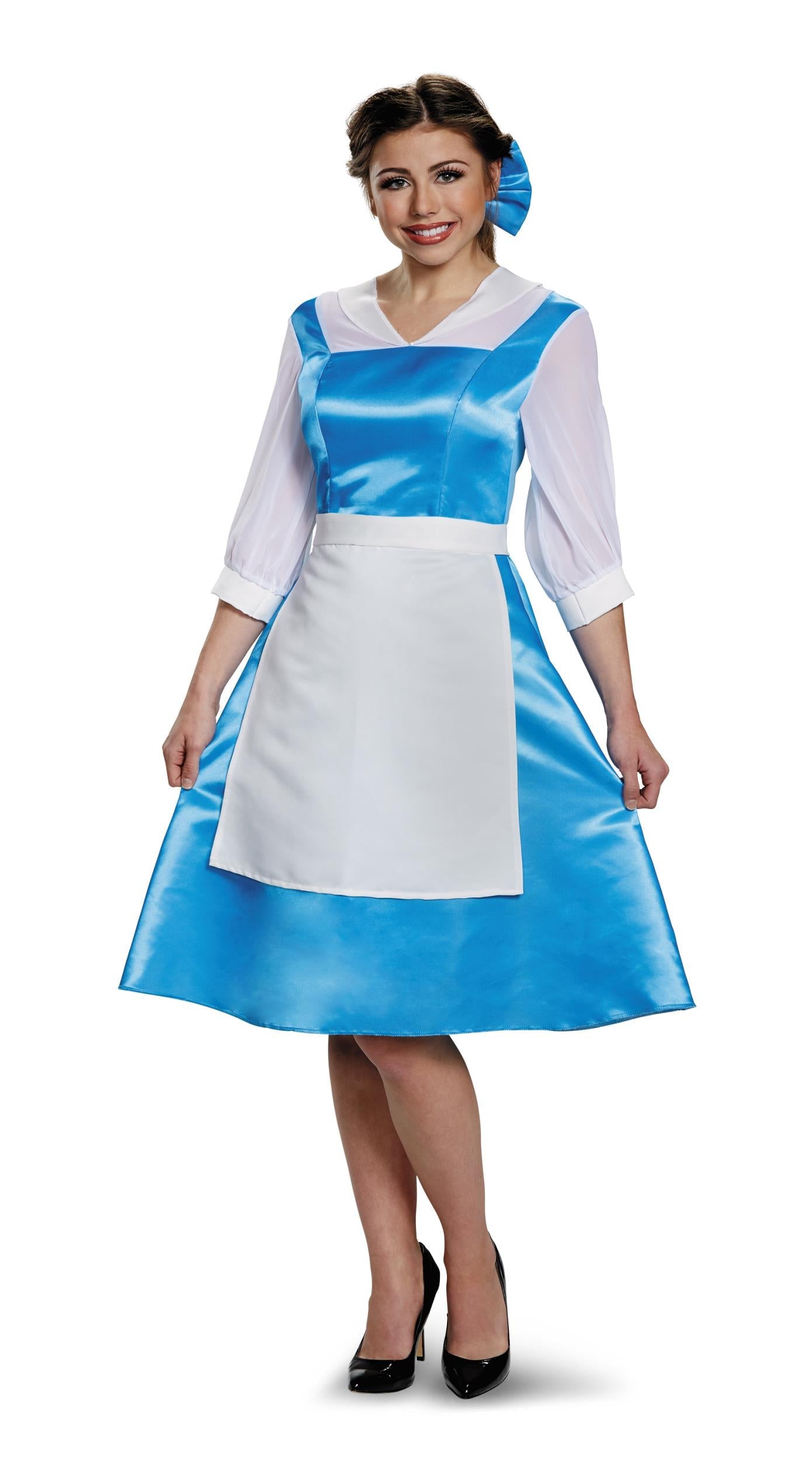 Disney Bell Blue Dress Beauty and the Beast Child Costume Size Large 10-12