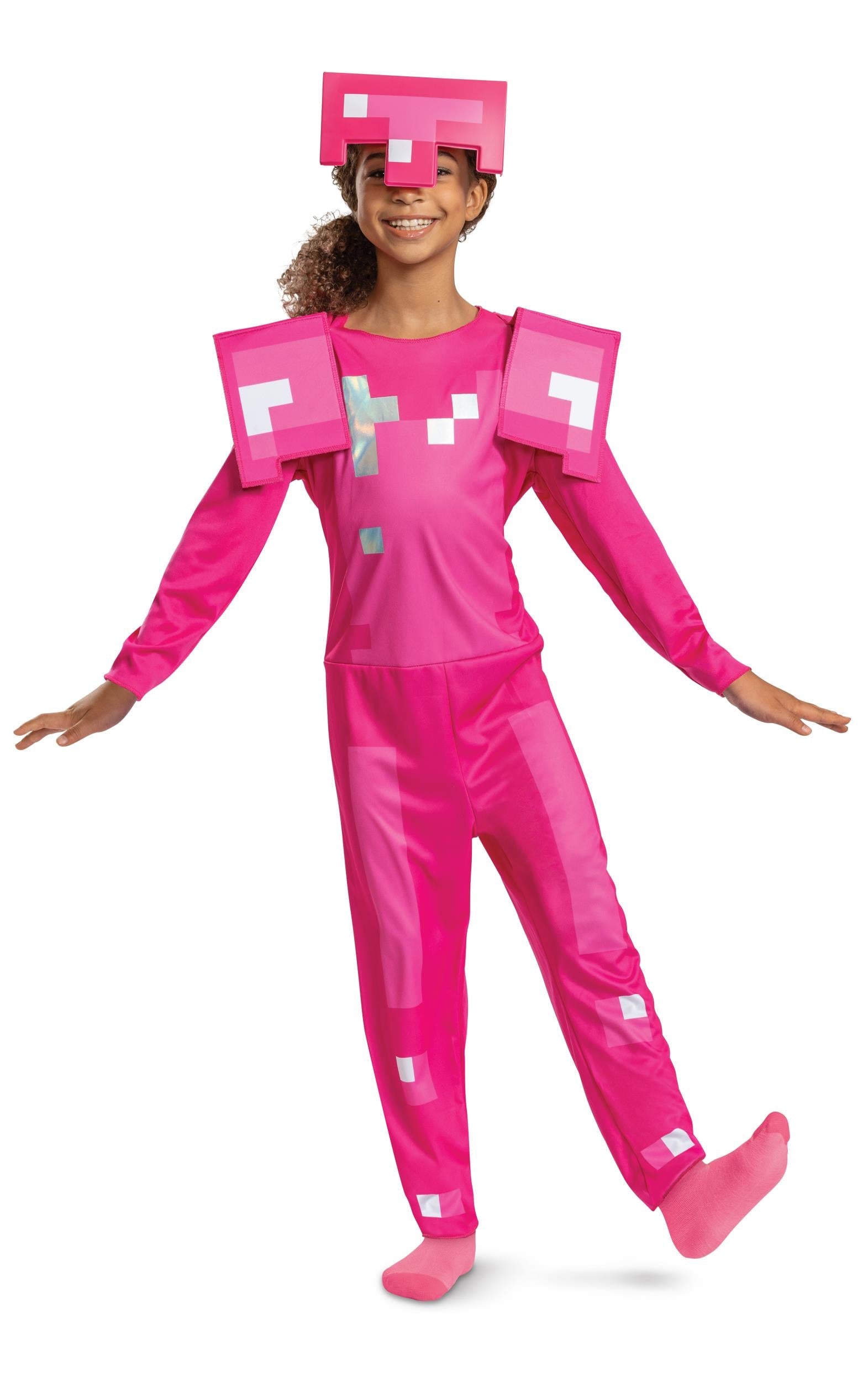 Pink Armor Minecraft Child Costume Large 10-12