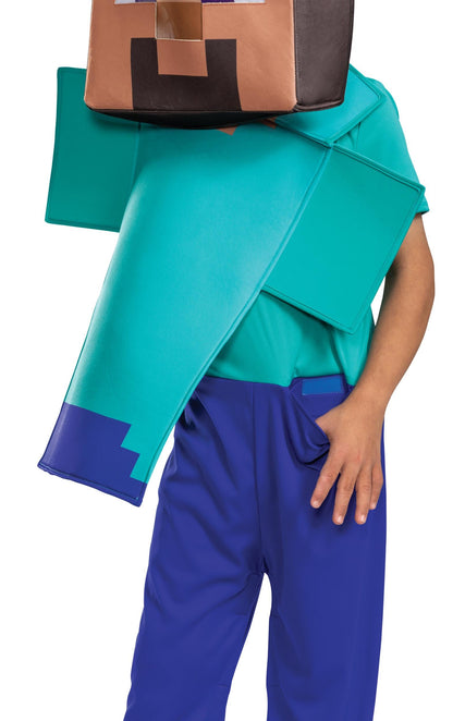 Minecraft Steve Adaptive Child Costume Large 10-12