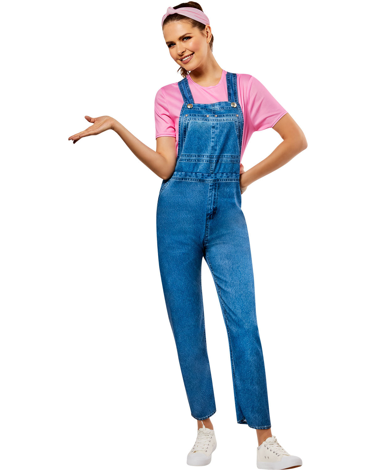Ms. Rachel Womens Costume Jumpsuit with Headband