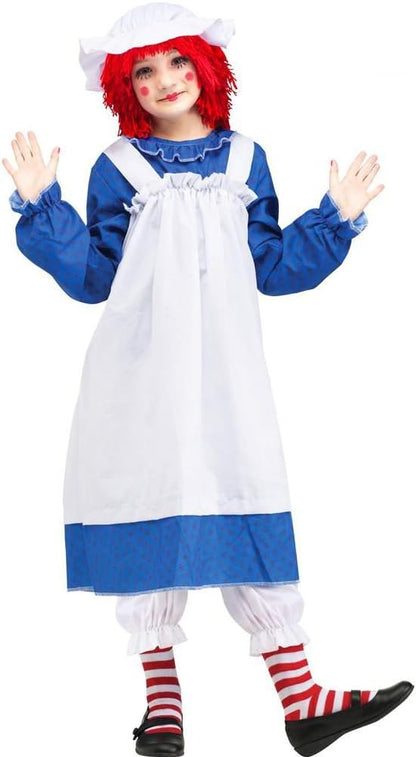 Raggedy Ann Dress Child Costume Small 4-6