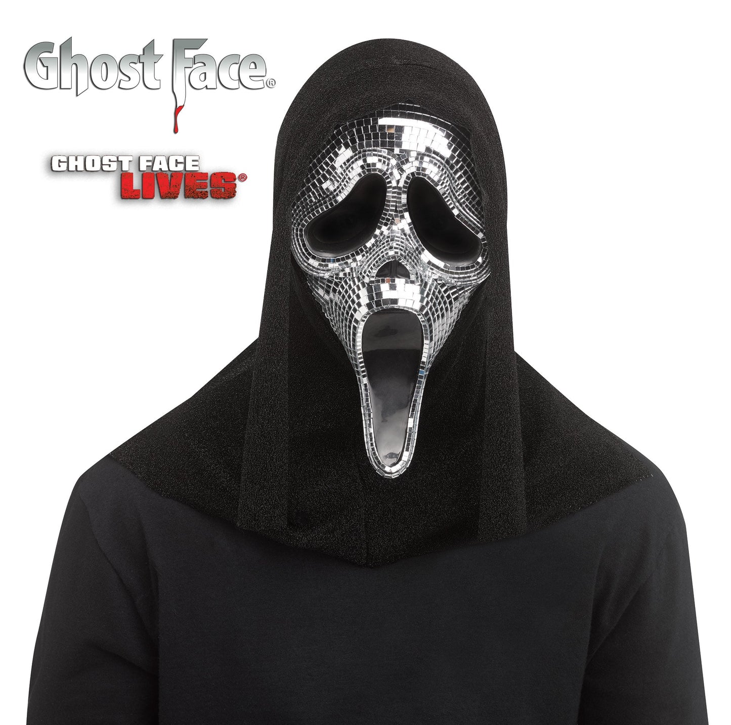 Fun World Scream Ghost Face Disco Mirror Character Costume Mask