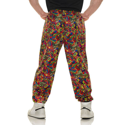 Underwraps 90's Baggy Pants Men's Costume Standard One Size Multicolor