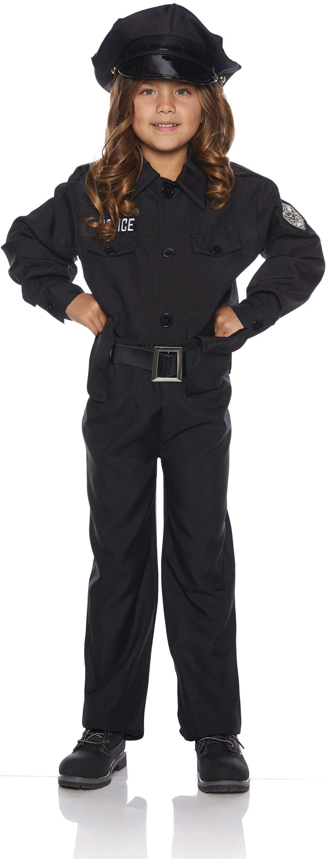Policeman Child Cop Costume Size Small 4-6