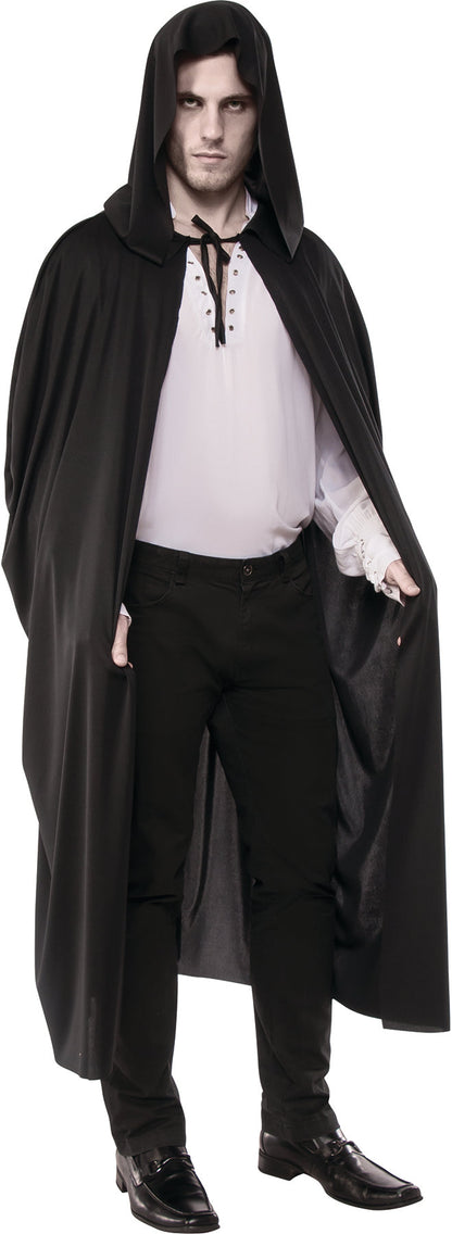 Rubie's Black Full Length Hooded Cape Costume Accessory