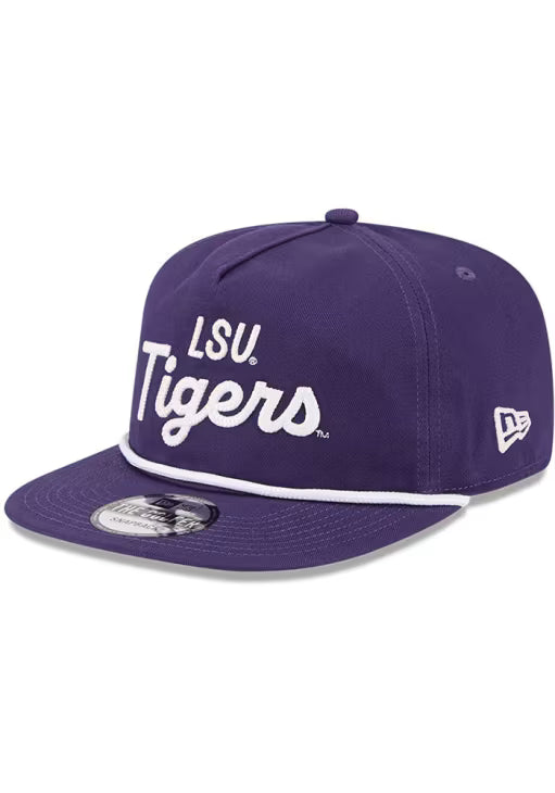 LSU Tigers - Golfer Team Text Snapback Hat New Era