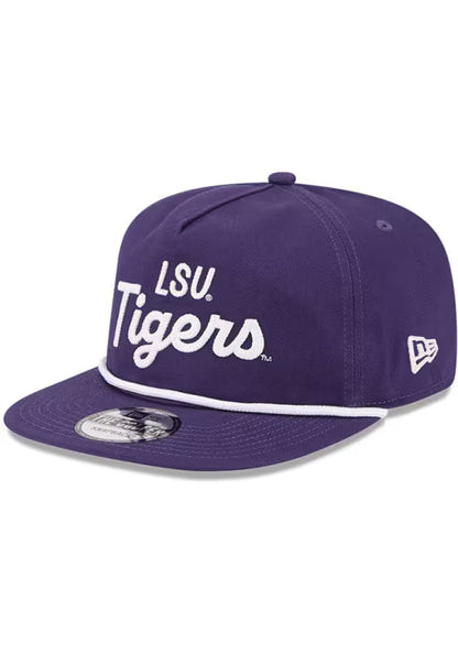 LSU Tigers - Golfer Team Text Snapback Hat New Era