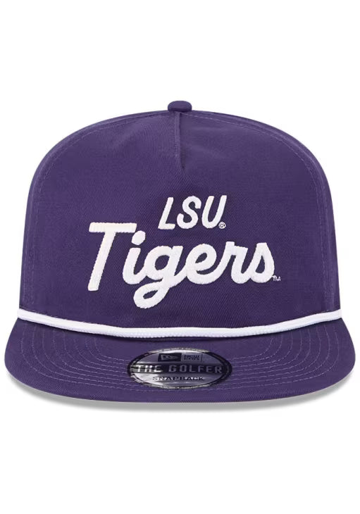 LSU Tigers - Golfer Team Text Snapback Hat New Era