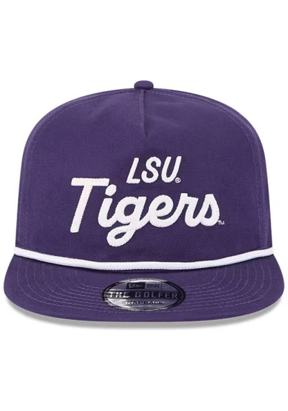 LSU Tigers - Golfer Team Text Snapback Hat New Era
