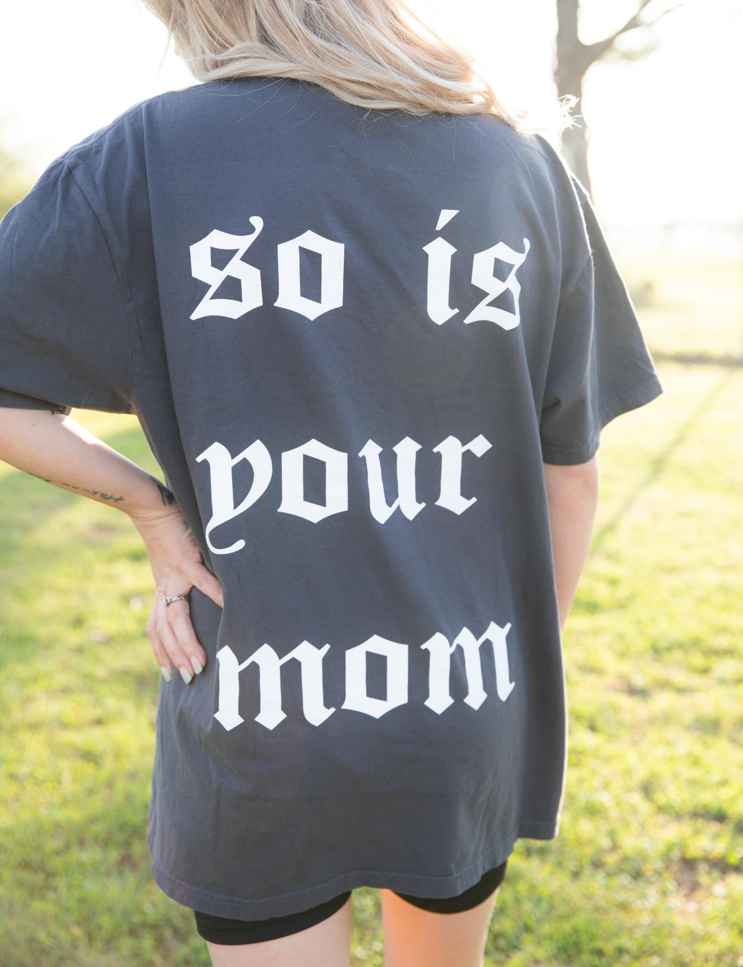 Tattoos are Trashy So Is Your Mom Graphic Tee Womens T Shirt